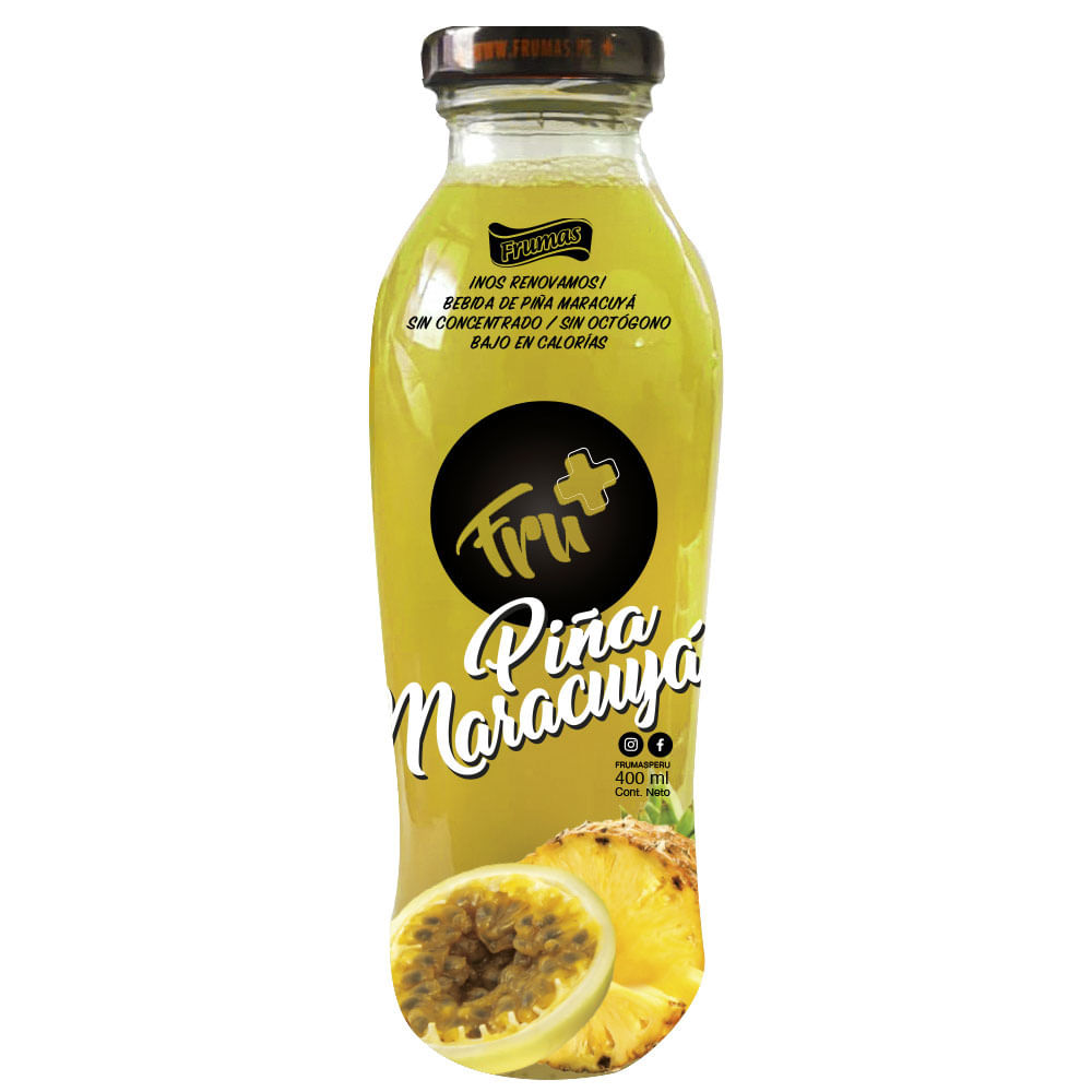 Bebida de Piña y Maracuyá Frumas Botella 400 ml