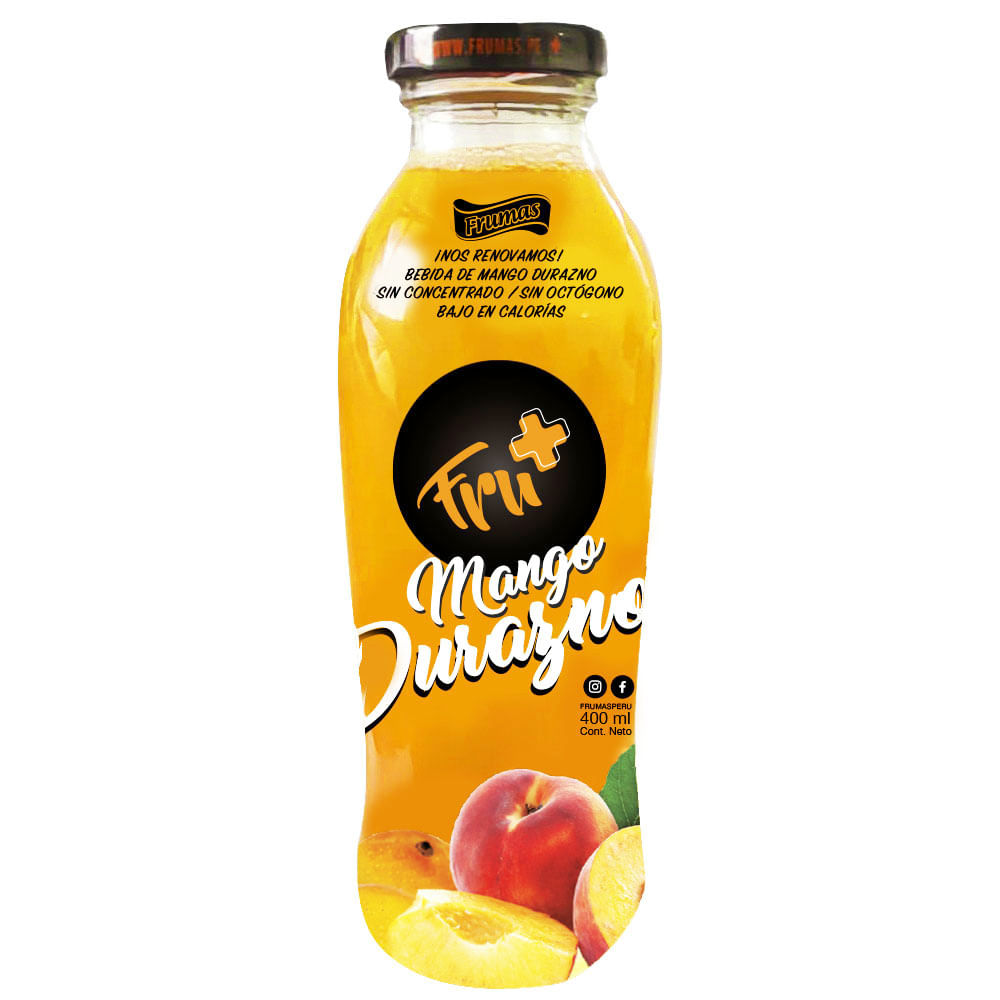 Bebida de Mango y Durazno Frumas Botella 400 ml