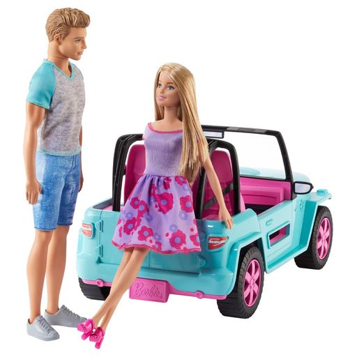 barbie con auto