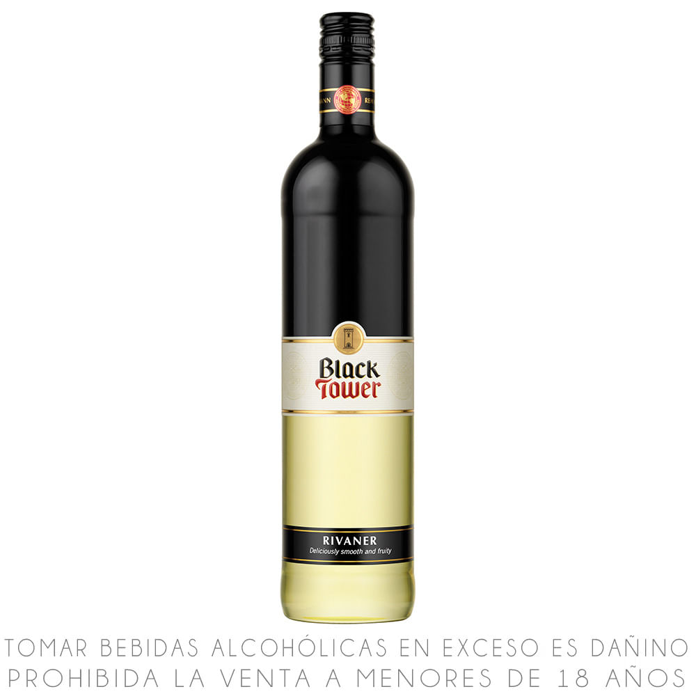 Vino Blanco Rivaner Black Tower Botella 750ml