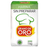 Harina Sin Preparar Grano de Oro Paquete 1 kg