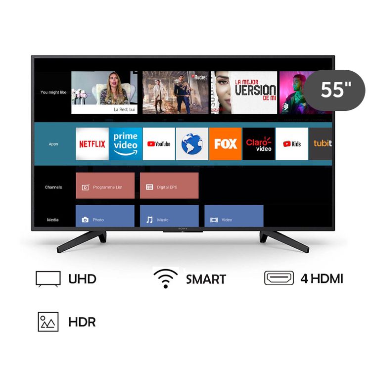 Sony Smart Tv 55 4k Uhd Kd 55x725f Metro