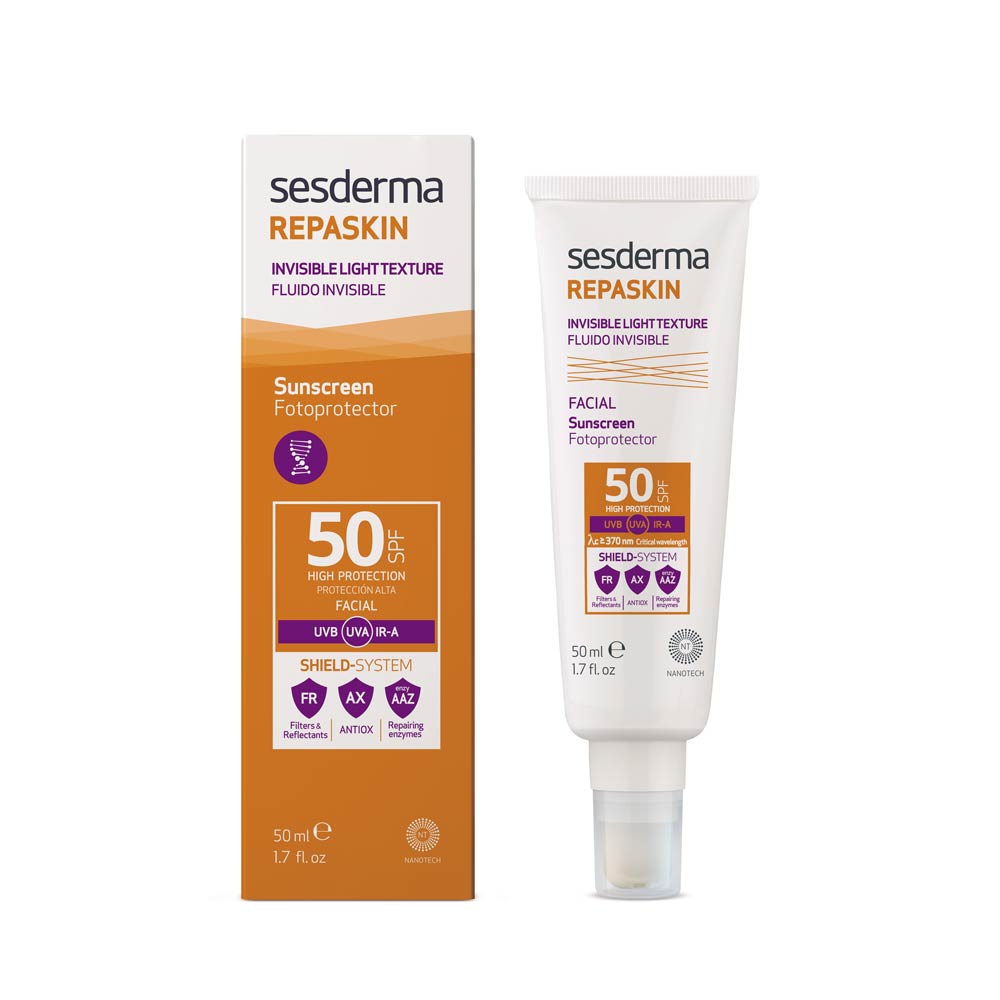 Fotoprotector Fluido Invisible FPS 50 Repaskin Sesderma Tubo 50 ml