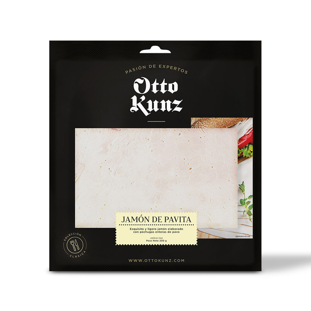 Jamón de Pavita Otto Kunz Paquete 200 g