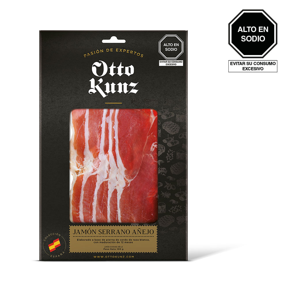 Jamón Serrano Añejo Otto Kunz Paquete 100 g