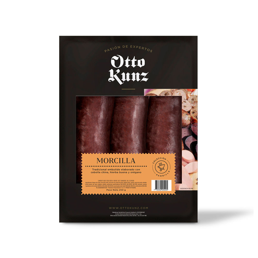 Morcilla Otto Kunz Standar Paquete 250 g