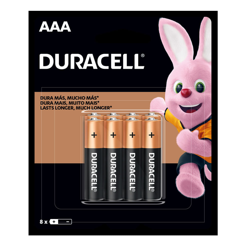 Duracell Pilas Alcalinas AAA Paquete 8 unid