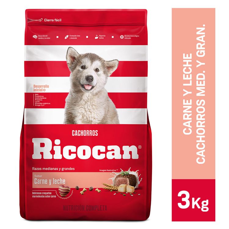 Ricocan-Alimento-para-Perros-Cachorros-Raza-Mediana-Grande-Carne-y-Leche-Bolsa-3-Kg-1-34829200