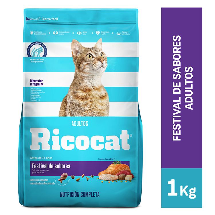 Ricocat Alimento Para Gatos Adultos Festival De Sabores Bolsa 1 Kg Wong Peru Wong Ricocat Alimento Para Gatos Adultos Festival De Sabores Bolsa 1 Kg Wong Peru Wong