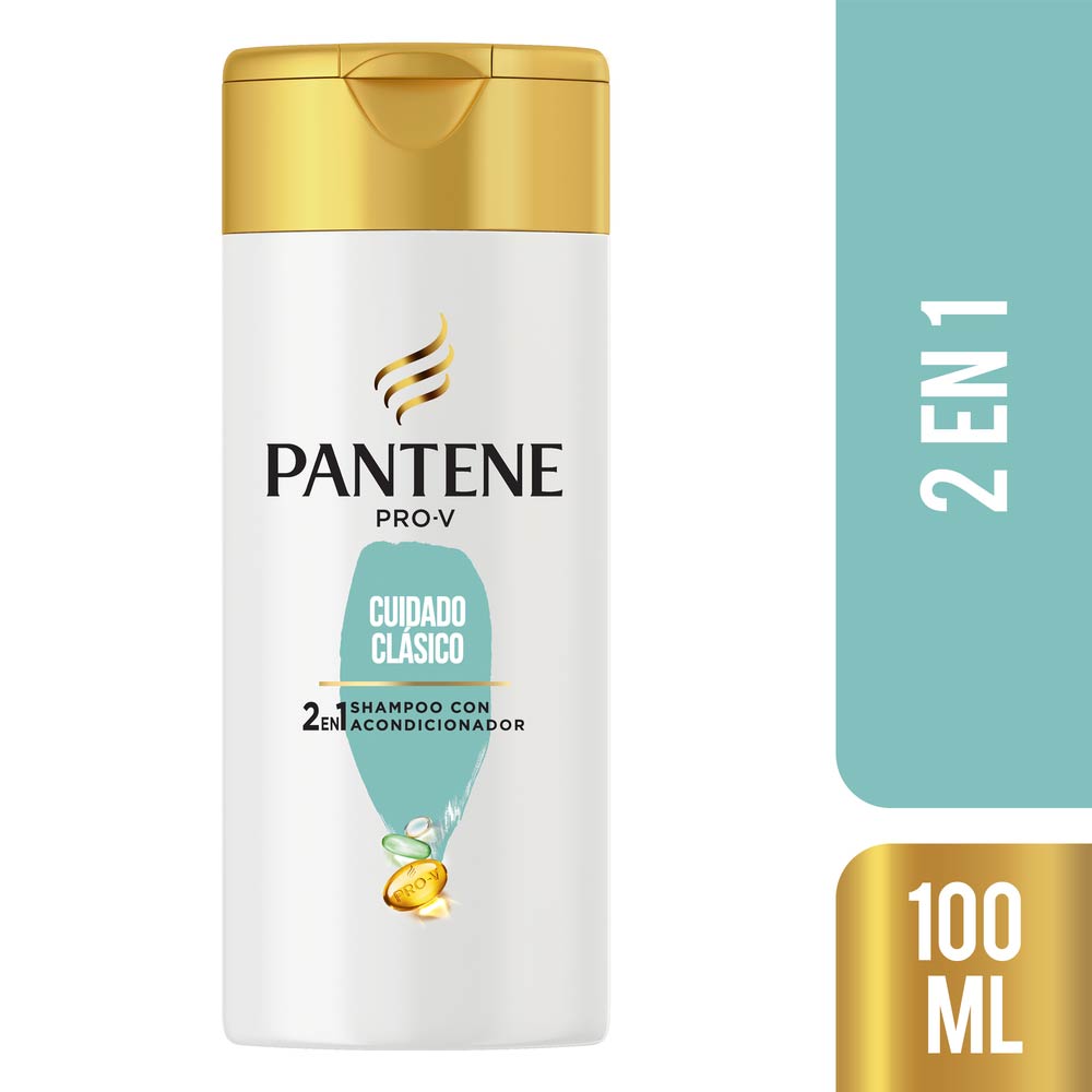 Shampoo Pantene Cuidado Clásico 2 en 1 Frasco 100 ml Wong