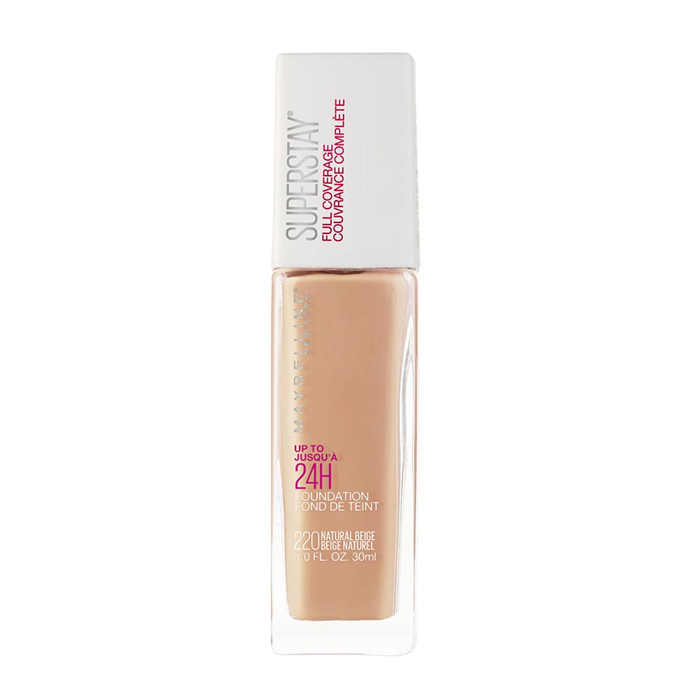 Base Líquida Super Stay Full Coverage Maybelline Tono Natural Beige