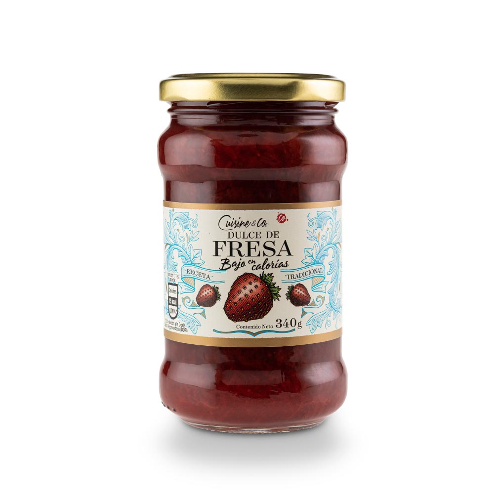Mermelada de Fresa Baja en Calorías Cuisine & Co Frasco 340 g