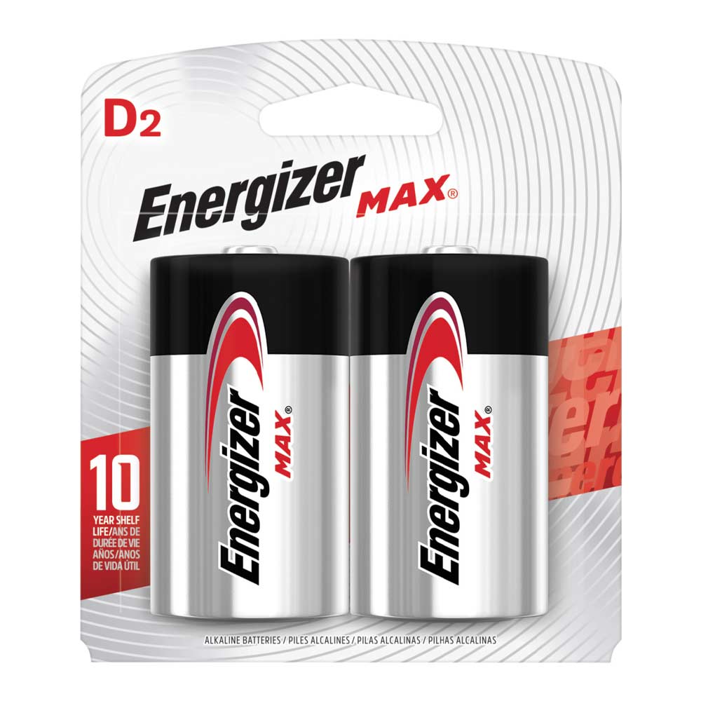Energizer Pila Alcalina Max D Pack de 2 unid