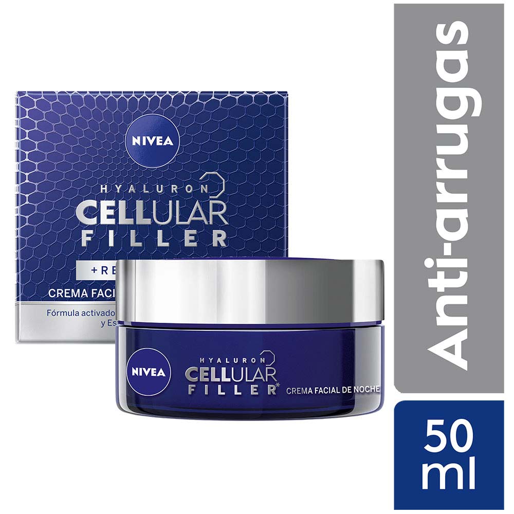 Crema Facial de Noche Nivea Cellular Expert Filler 50ml