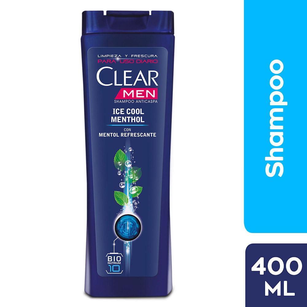 Shampoo Anticaspa Clear Men Maximum Fresh Frasco 400ml