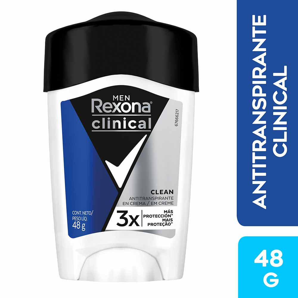 Desodorante en Barra Rexona Clinical Men 48 g