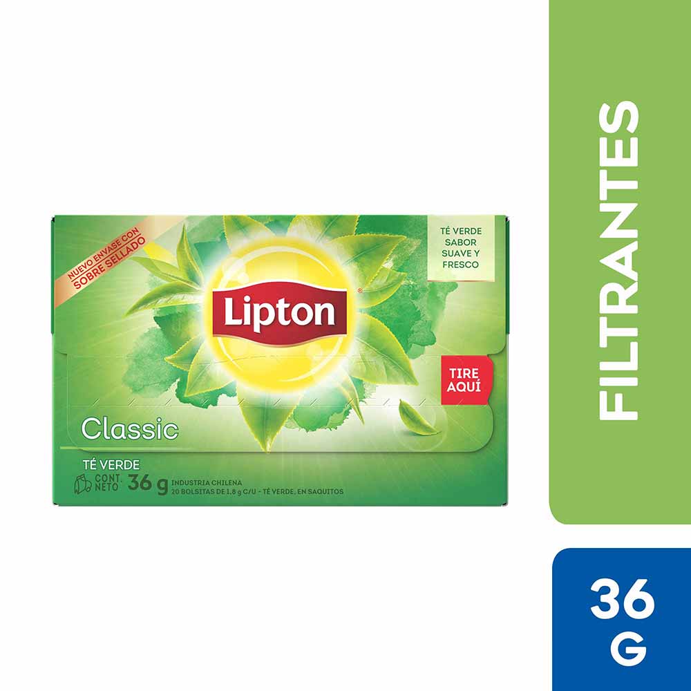 Té Verde Lipton Caja 20 Unid