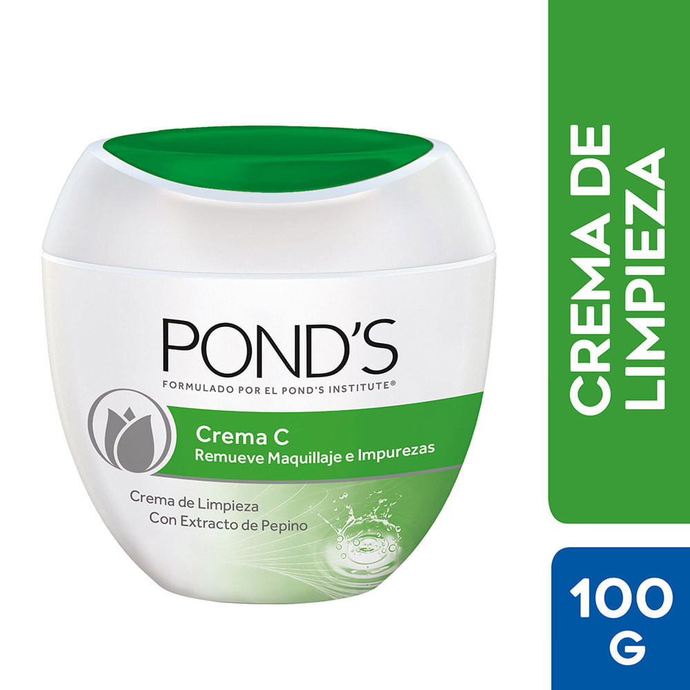 Pond's Crema Facial de Limpieza C con Extracto de Pepino Pote 100 g