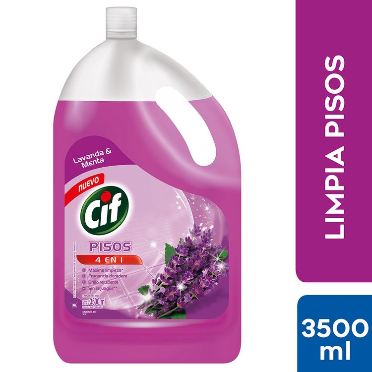 Limpia Pisos Liquido Cif Lavanda Y Menta Botella 3 5 L Wong