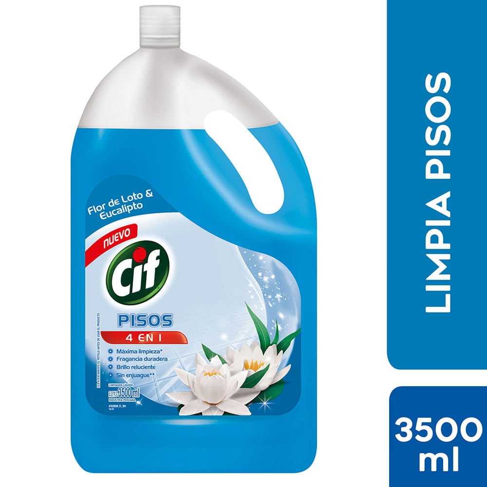 Limpia Pisos Liquido Cif Loto Y Eucalipto Botella 3 5 L Metro
