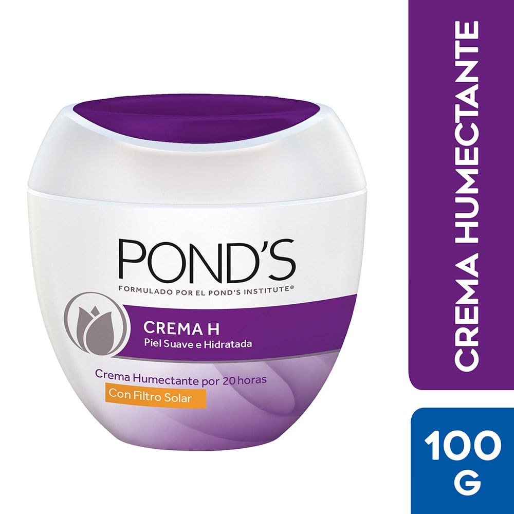Crema H Pond's Humectante con Filtro Solar Pote 100 gr | Wong y Metro PerĂº - Metro crema c ponds precio