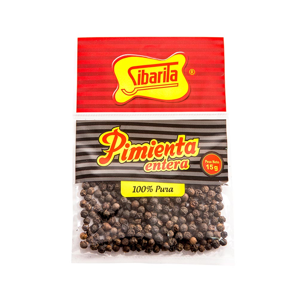 Pimienta Negra Entera Sibarita Sobre 15 g