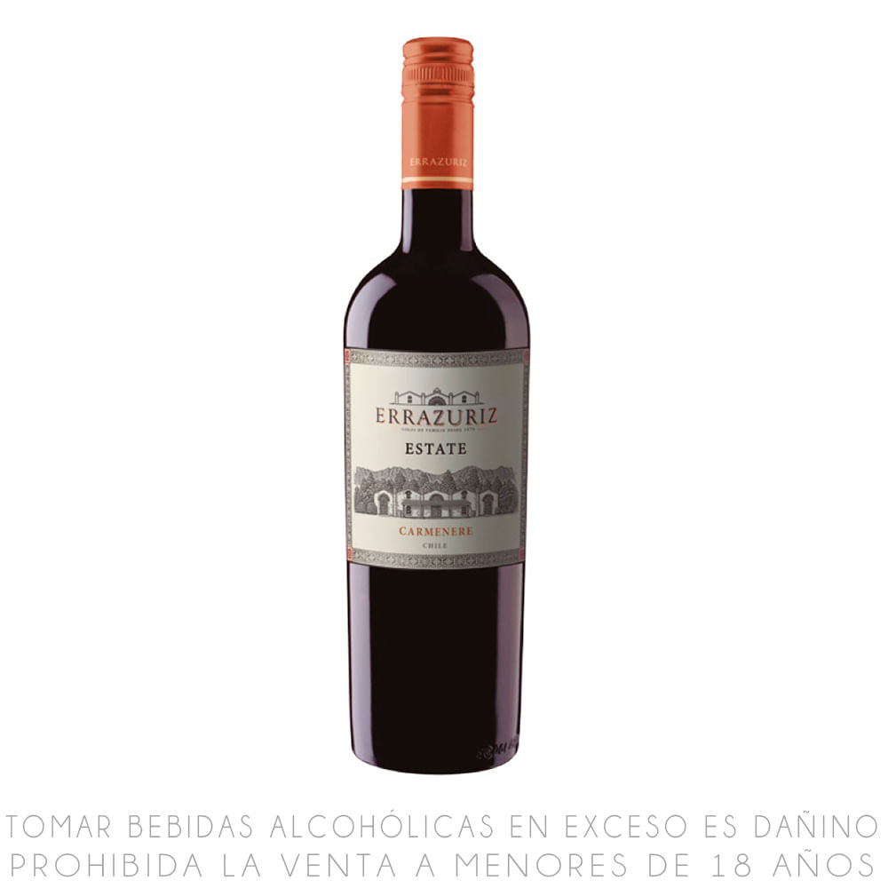Vino Tinto Carménère Estate Errazuriz Botella 750ml