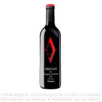 Vino Tinto Tempranillo Arienzo de Marqués de Riscal Crianza Botella 750ml