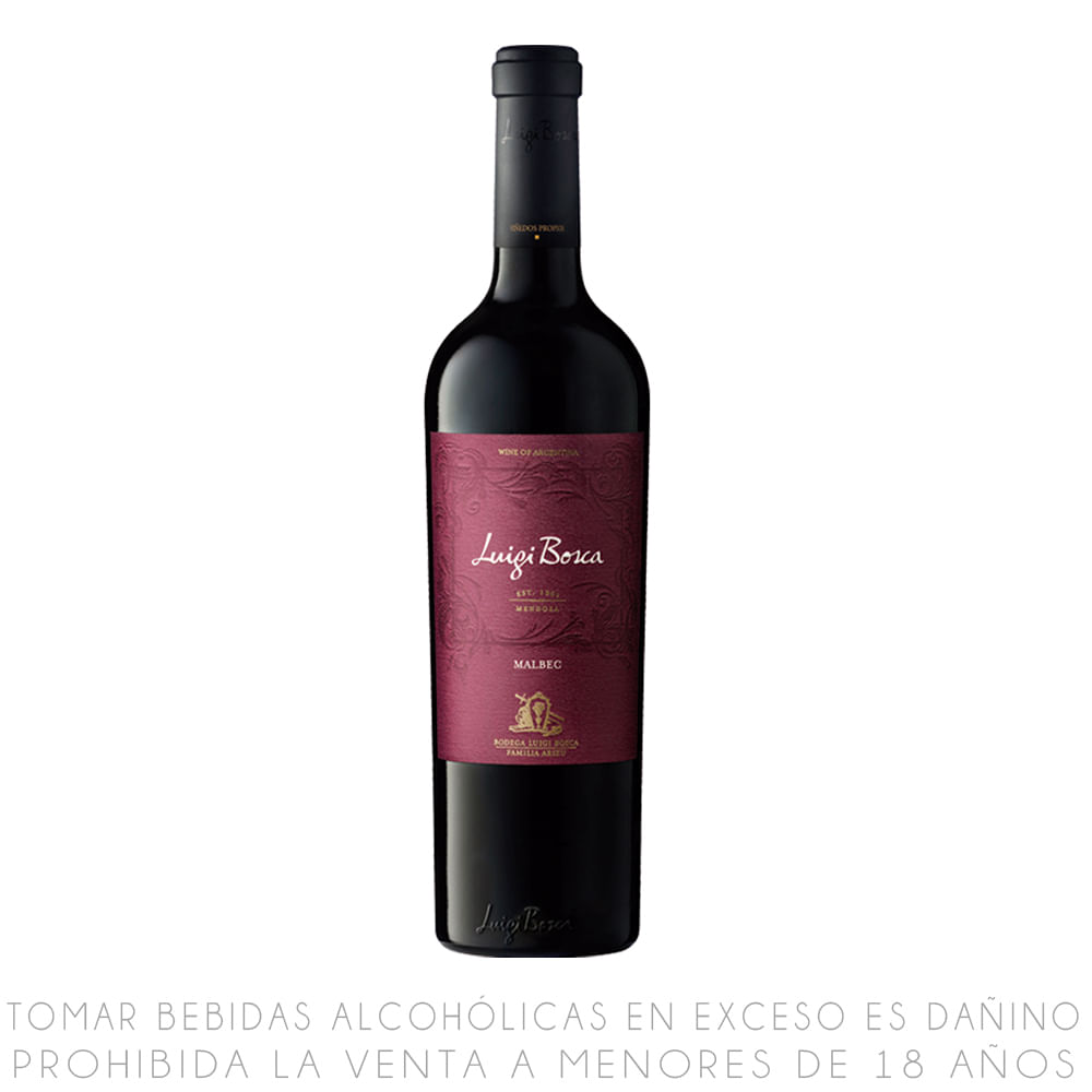 Vino Tinto Malbec Reserva Luigi Bosca Botella 750ml