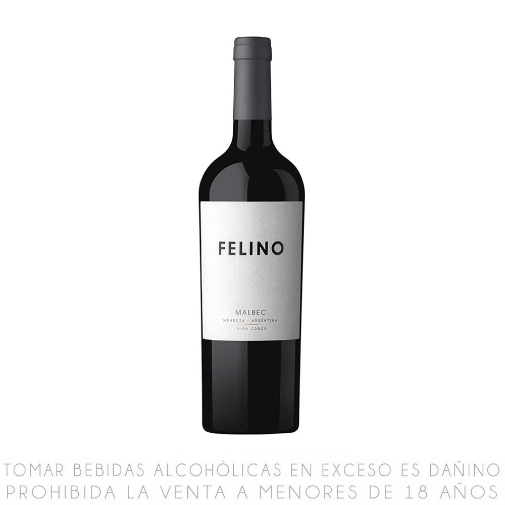 Vino Tinto Malbec Felino Botella 750ml