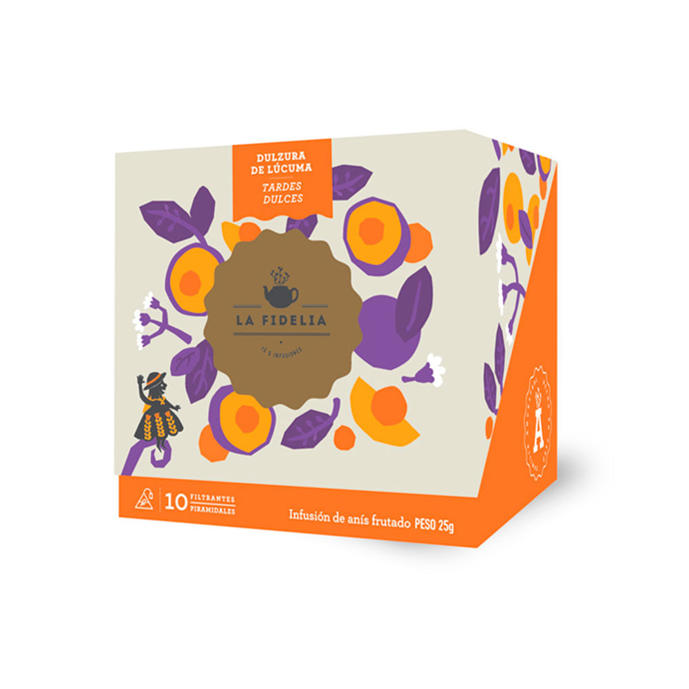 Infusión Dulzura de Lúcuma La Fidelia Caja 10 Filtrantes
