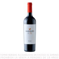 Vino Tinto Malbec Marqués del Sur Roble Botella 750ml