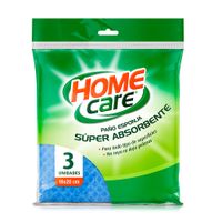 Paños Esponja Súper Absorbente Home Care Paquete de 3 Unidades