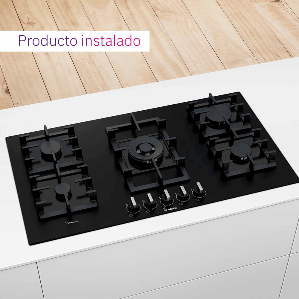 Bosch Cocina Empotrable A Gas PPQ9A6B90 5 Hornillas - Wong