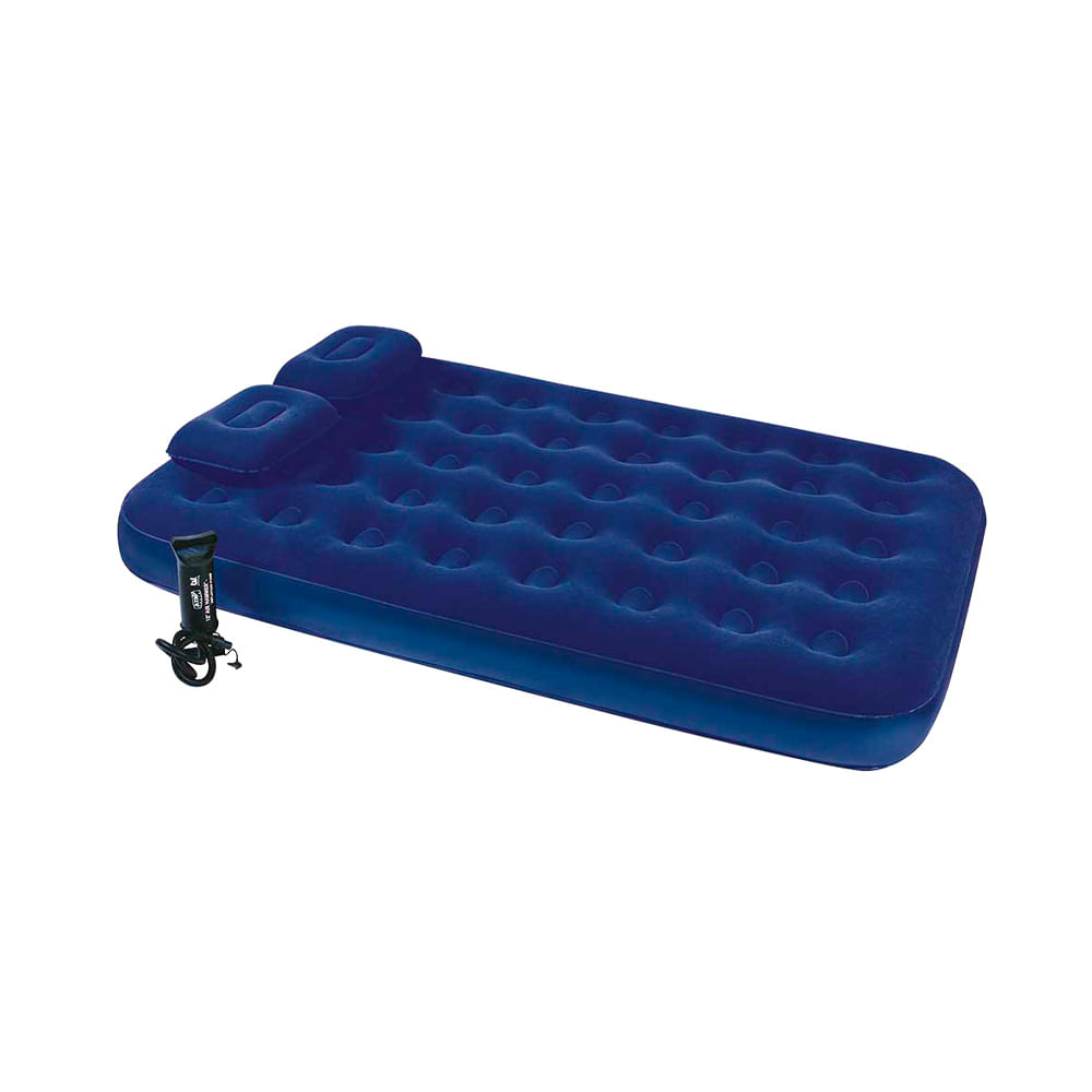 Bestway Colchón Inflable 2 Plazas + 2 Almohadas + Inflador