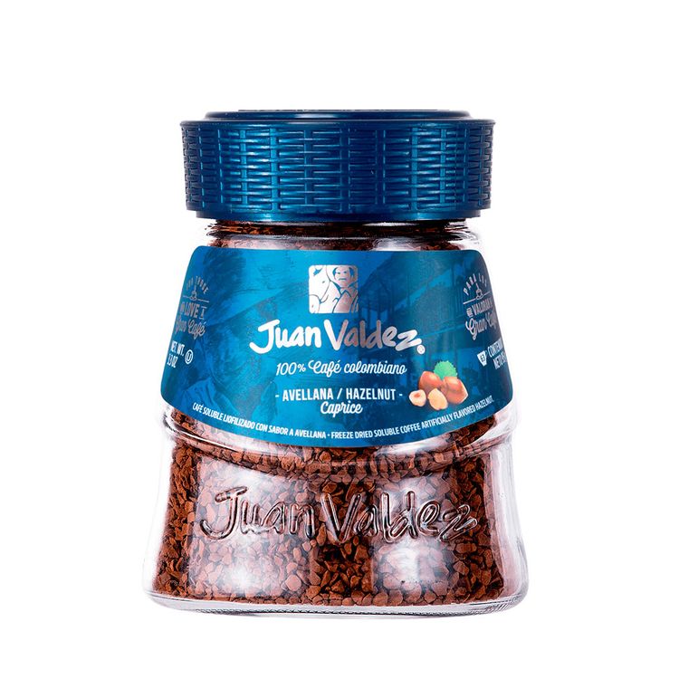 Café Instantáneo Liofilizado Avellana Juan Valdez Frasco