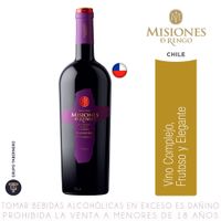 Vino Tinto Carménère Gran Reserva Misiones de Rengo Botella 750ml