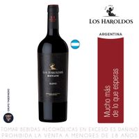 Vino Tinto Blend Crianza Estate Los Haroldos Botella 750ml
