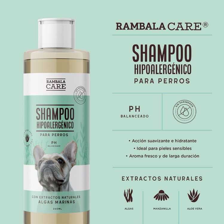 Rambala Care Shampoo Hipoalergénico Para Perros Botella 240 Ml Wong