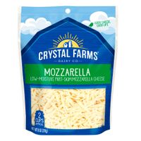 Queso Maduro Mozzarella Rallado Crystal Farms Bolsa 226 gr