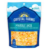 Queso Maduro Marble Jack Rallado Crystal Farms Bolsa 226 gr