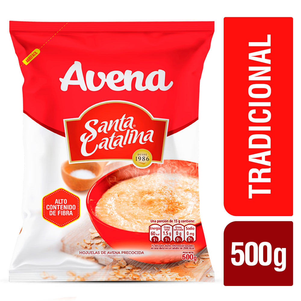 Avena Precocida Santa Catalina Bolsa 500 g