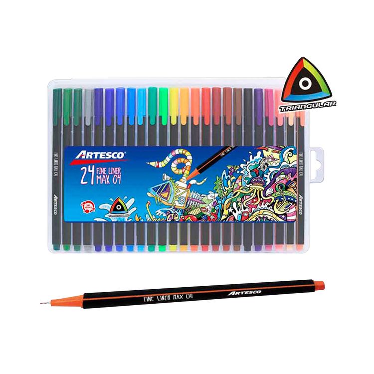 Fine-Liner-Triangular-Max-04-Artesco-Pack-24-unid-1-154004 Fine-Liner-Triangular-Max-04-Artesco-Pack-24-unid-1-154004