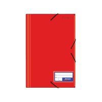 Artesco Folder con Liga Colores Sólidos Oficio Rojo