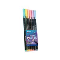 Artesco Lapiceros Triangulares Fine Liner Pastel Estuche 6 unid