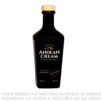 Crema de Whiskey Andean Cream Botella 700 ml