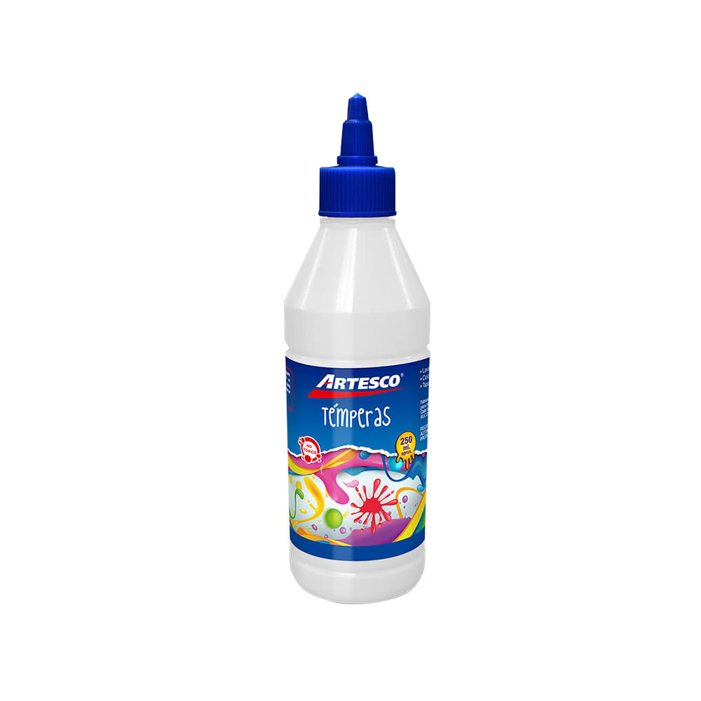 Artesco Témpera con Dosificador Frasco 250 ml Blanco