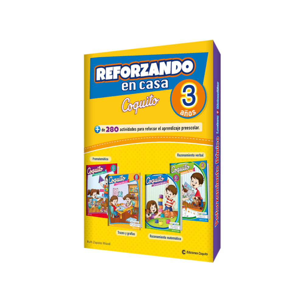 Libros de Actividades Reforzando en Casa 3 años Coquito