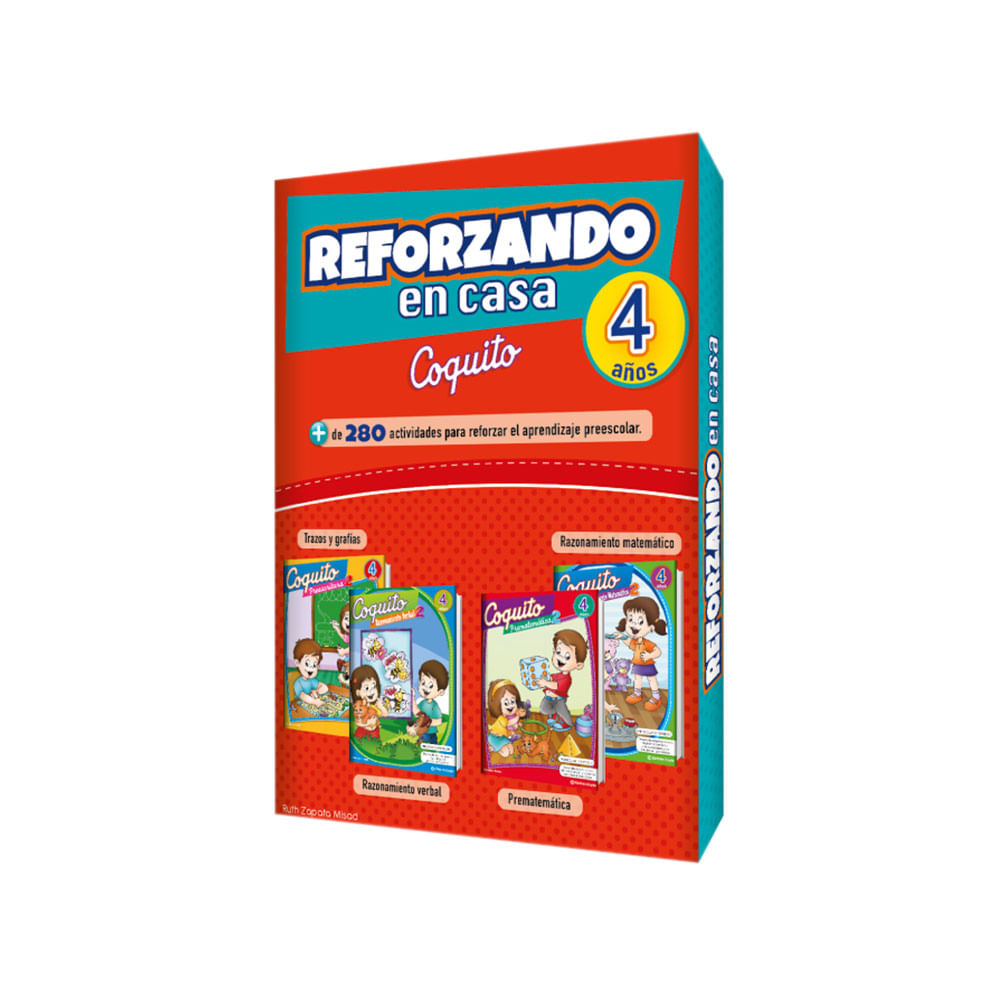 Libros de Actividades Reforzando en Casa 4 años Coquito