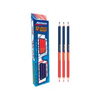 Artesco Lápiz Triangular Bicolor Caja 12 unid
